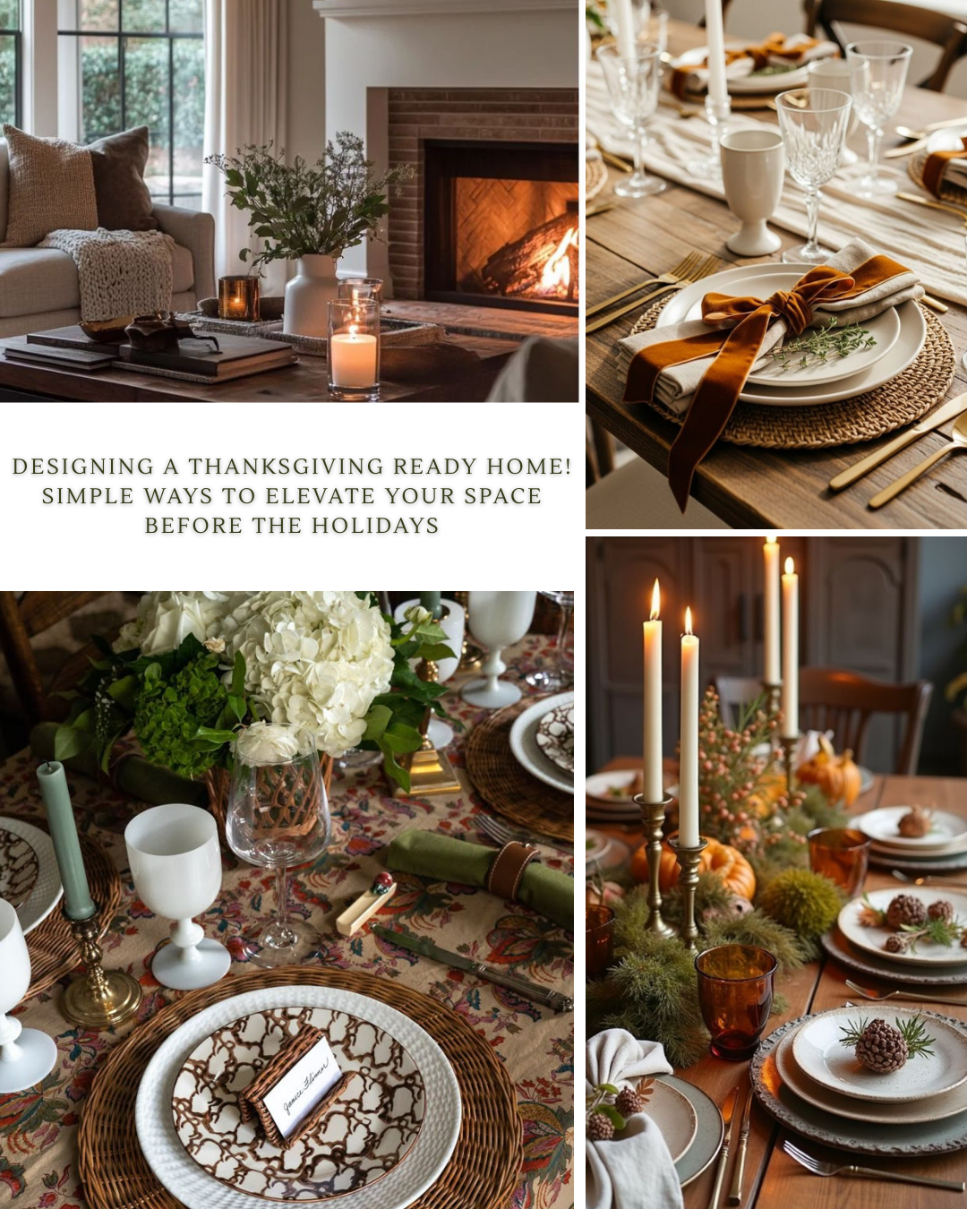 Designing a Thanksgiving-Ready Home: Simple Ways to Elevate Your Space Before the Holidays
